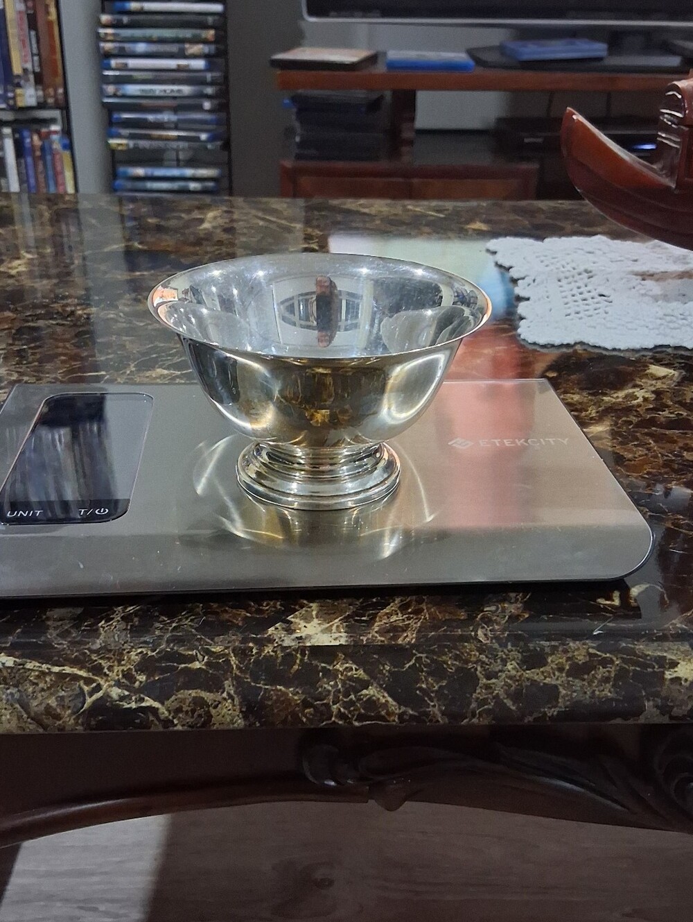 .925 Sterling Silver Non Weighted Paul Revere Bowl Reproduction